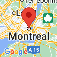 Map of Montreal Quebec CA